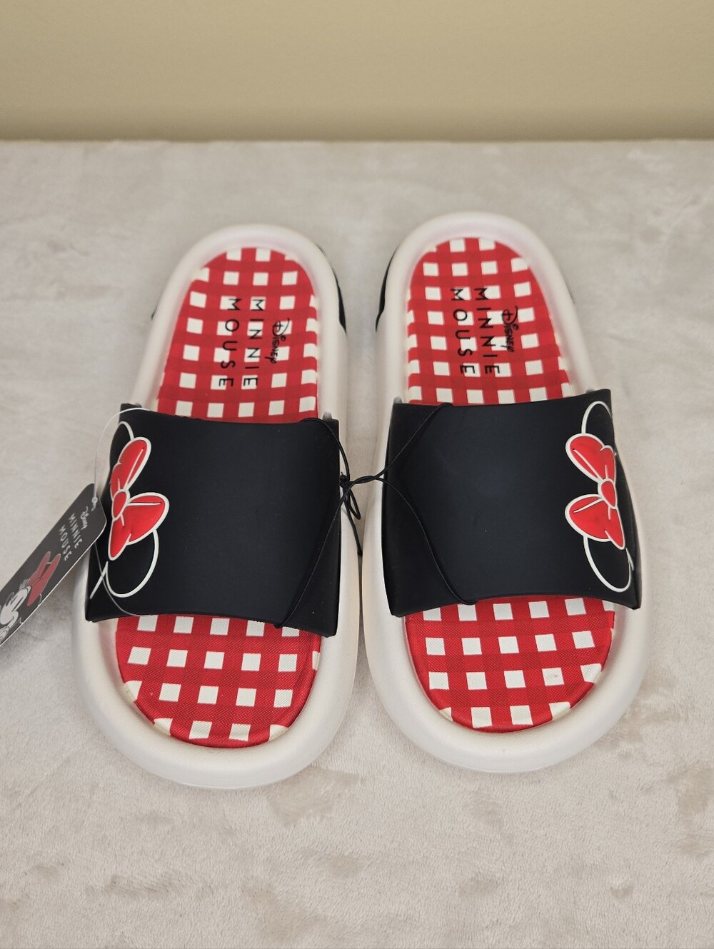 Ground Up Minnie Mouse Slide Sandals Size 9